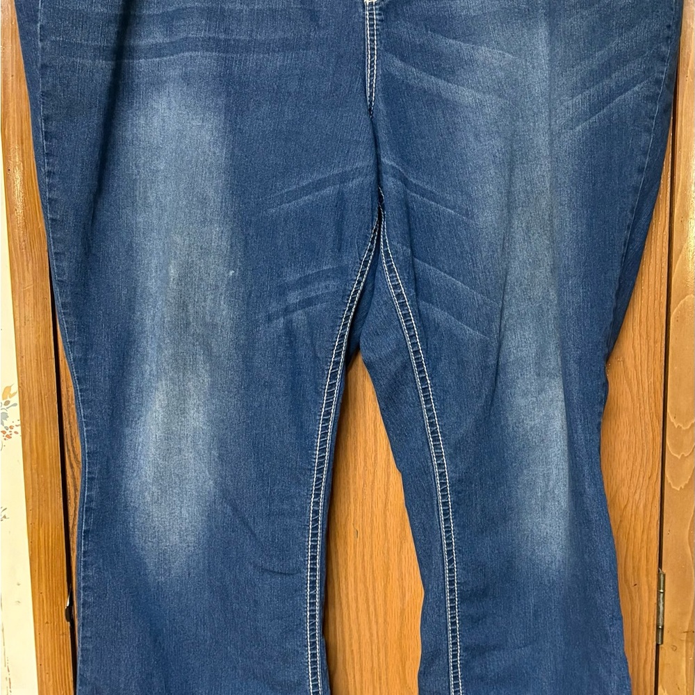 Women's Plus Sz 24 Vintage Brass Handcrafted Jeans